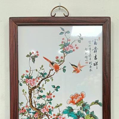 TRANH SỨ KHUNG GỖ PHÚ QUÝ - PHÚC LÀNH